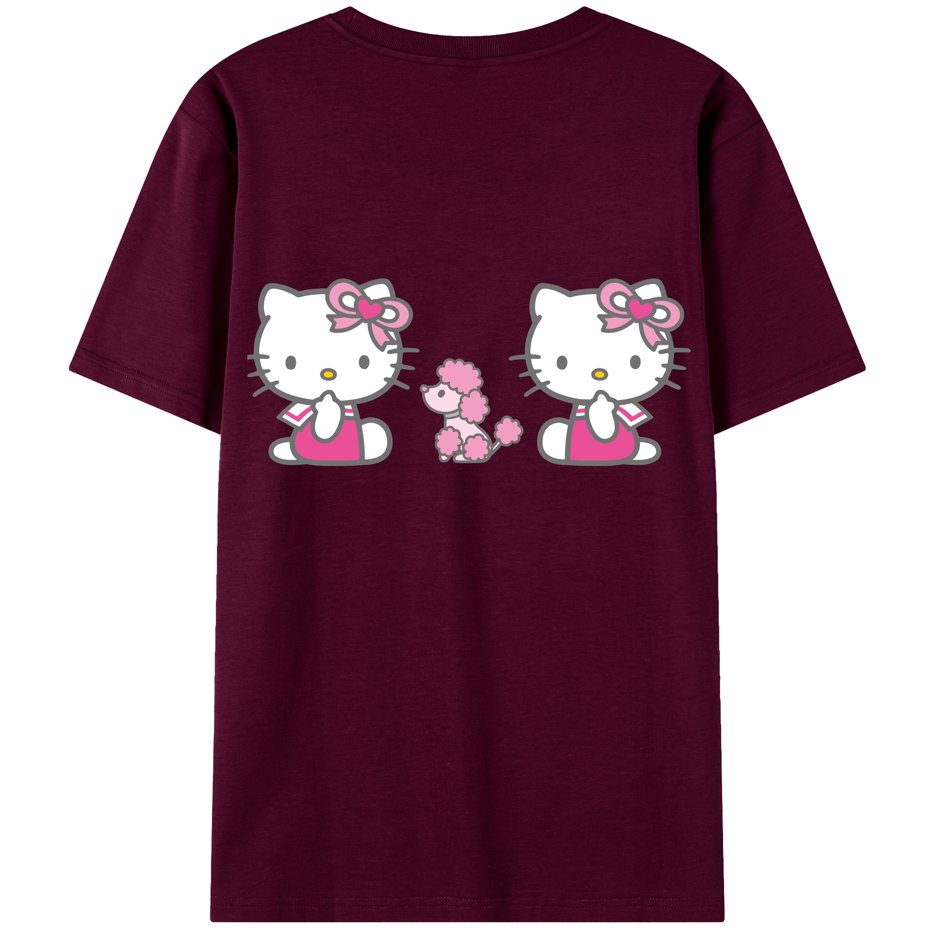 （画像用） Hello Kitty ハローキティ レディース半袖Tシャツ(バックプリント)